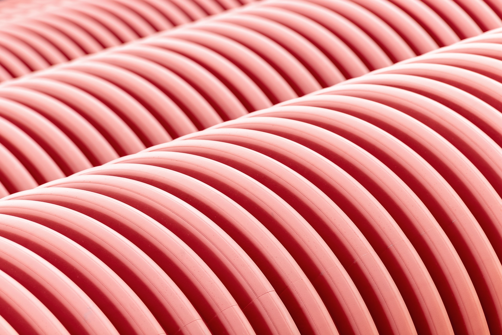Red corrugated hdpe pipe